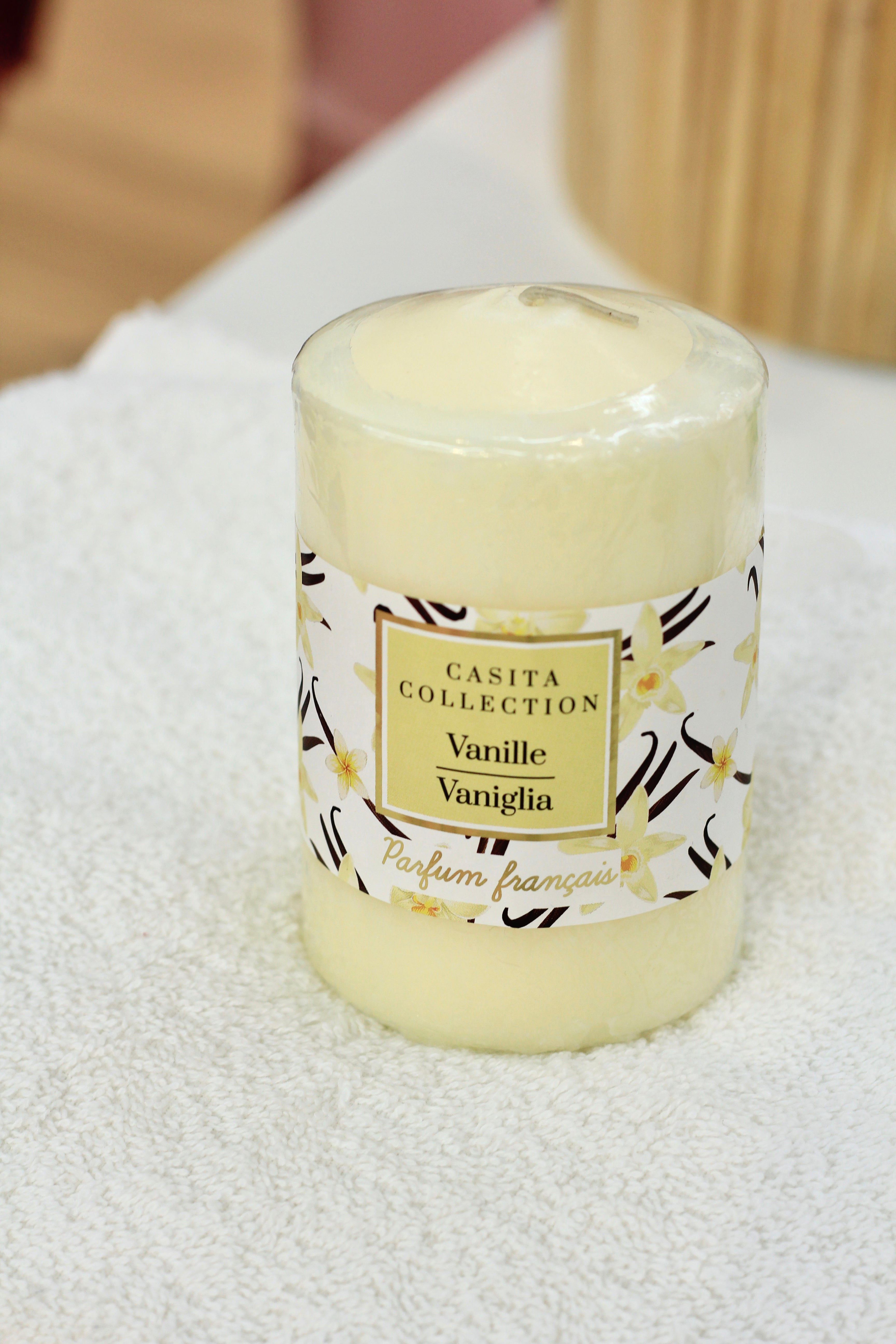 Large Scented Pillar Candle – 9 cm Height × 6.5 cm Diameter | Home Fragrance Decor