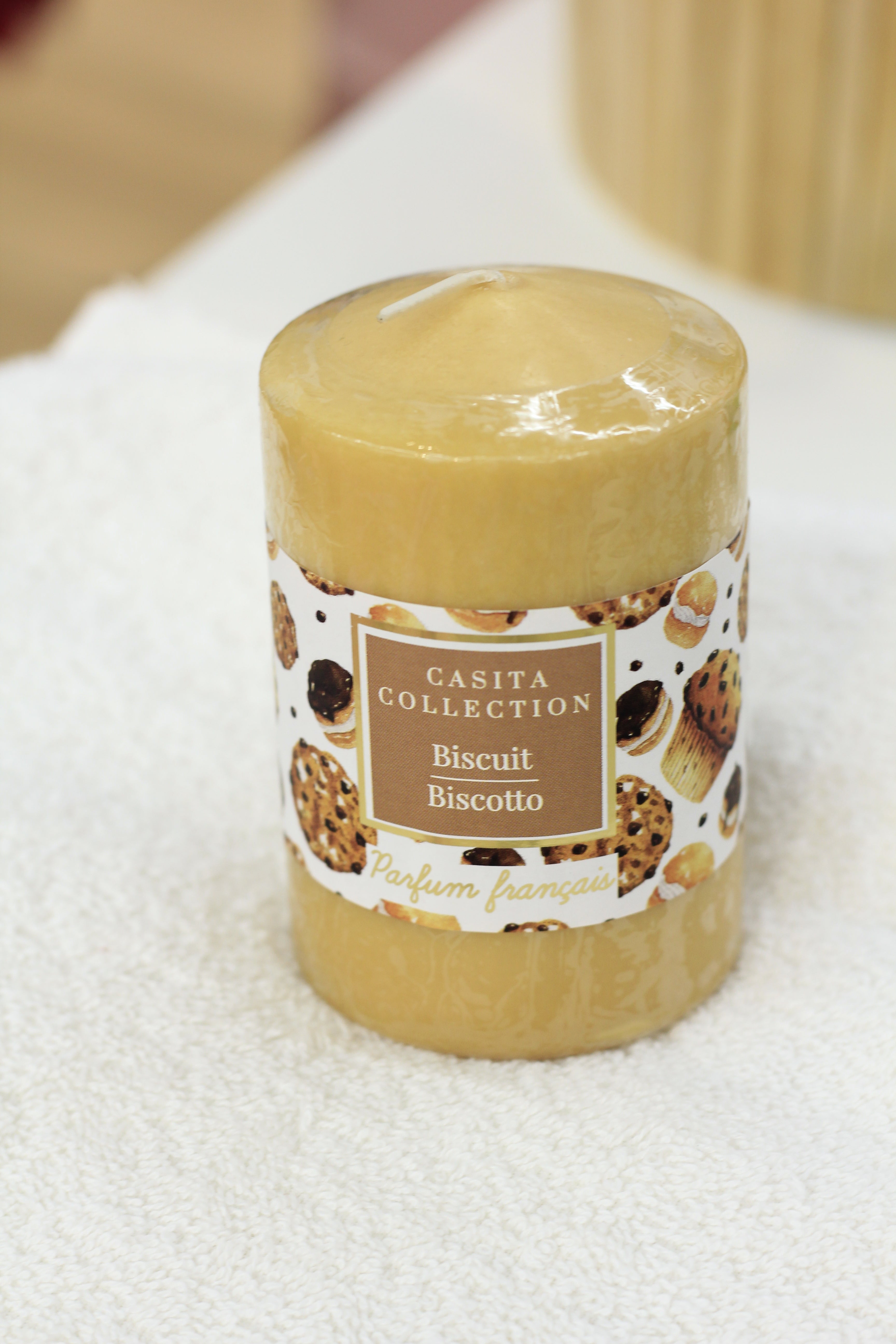 Large Scented Pillar Candle – 9 cm Height × 6.5 cm Diameter | Home Fragrance Decor