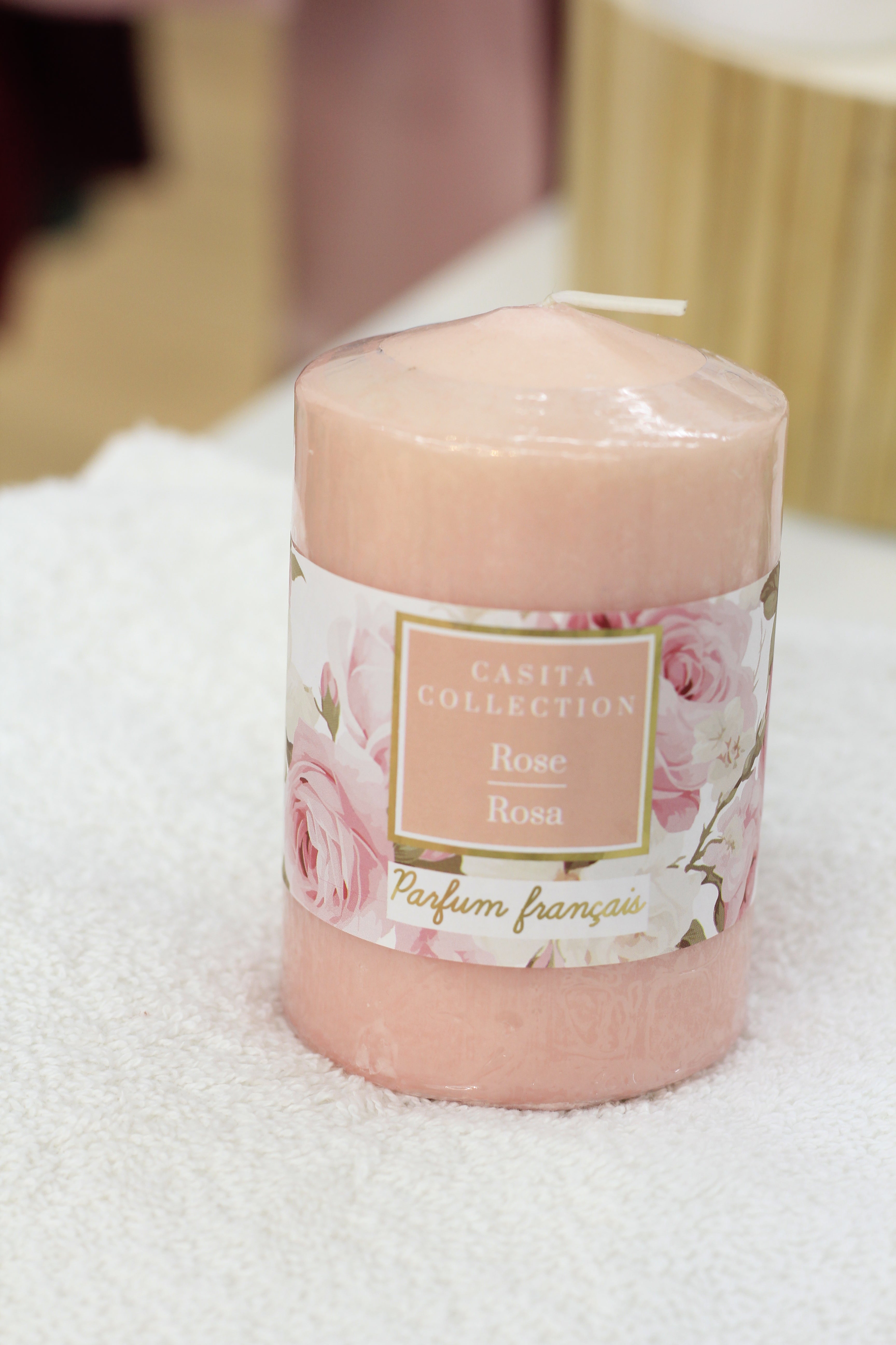 Large Scented Pillar Candle – 9 cm Height × 6.5 cm Diameter | Home Fragrance Decor