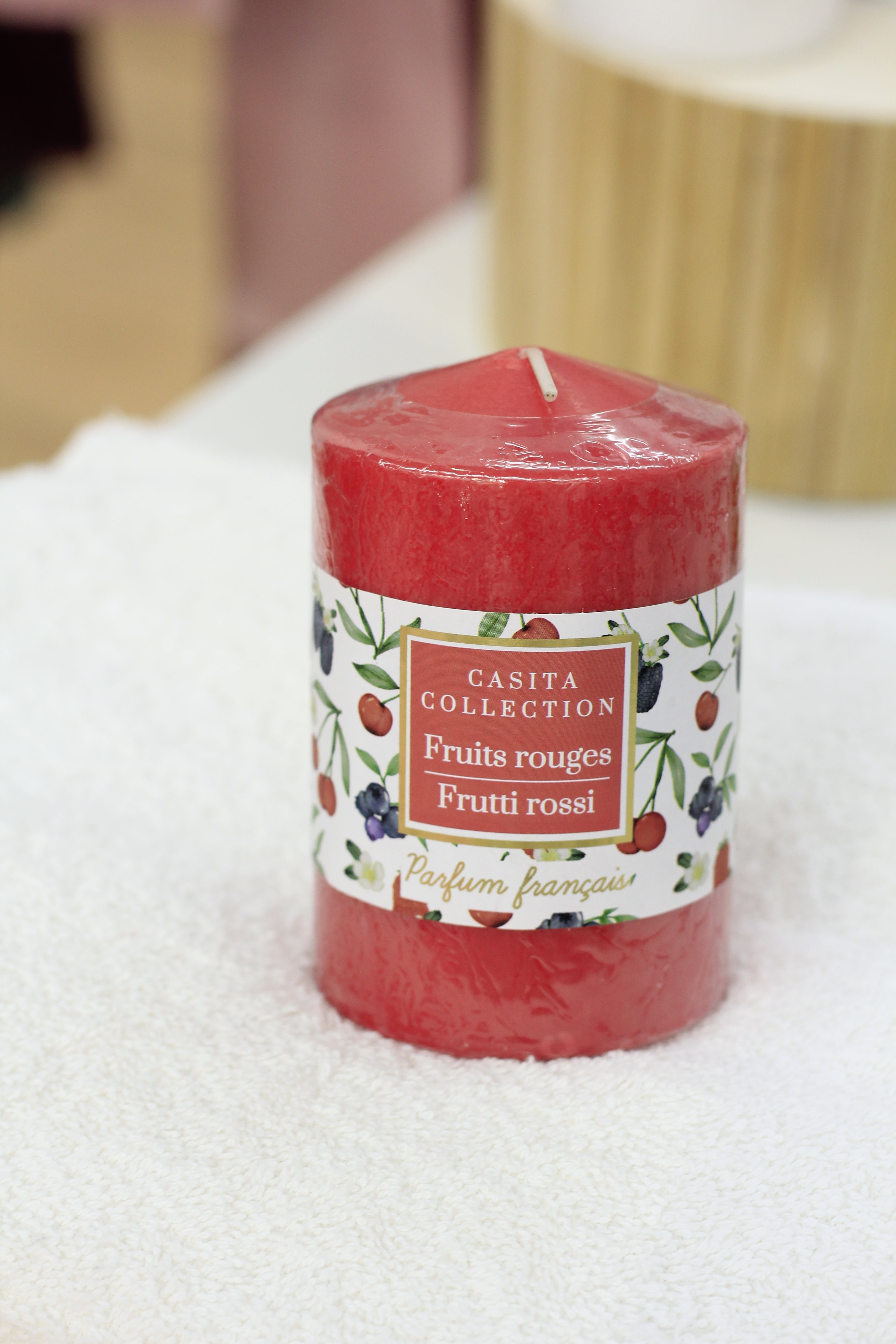 Large Scented Pillar Candle – 9 cm Height × 6.5 cm Diameter | Home Fragrance Decor