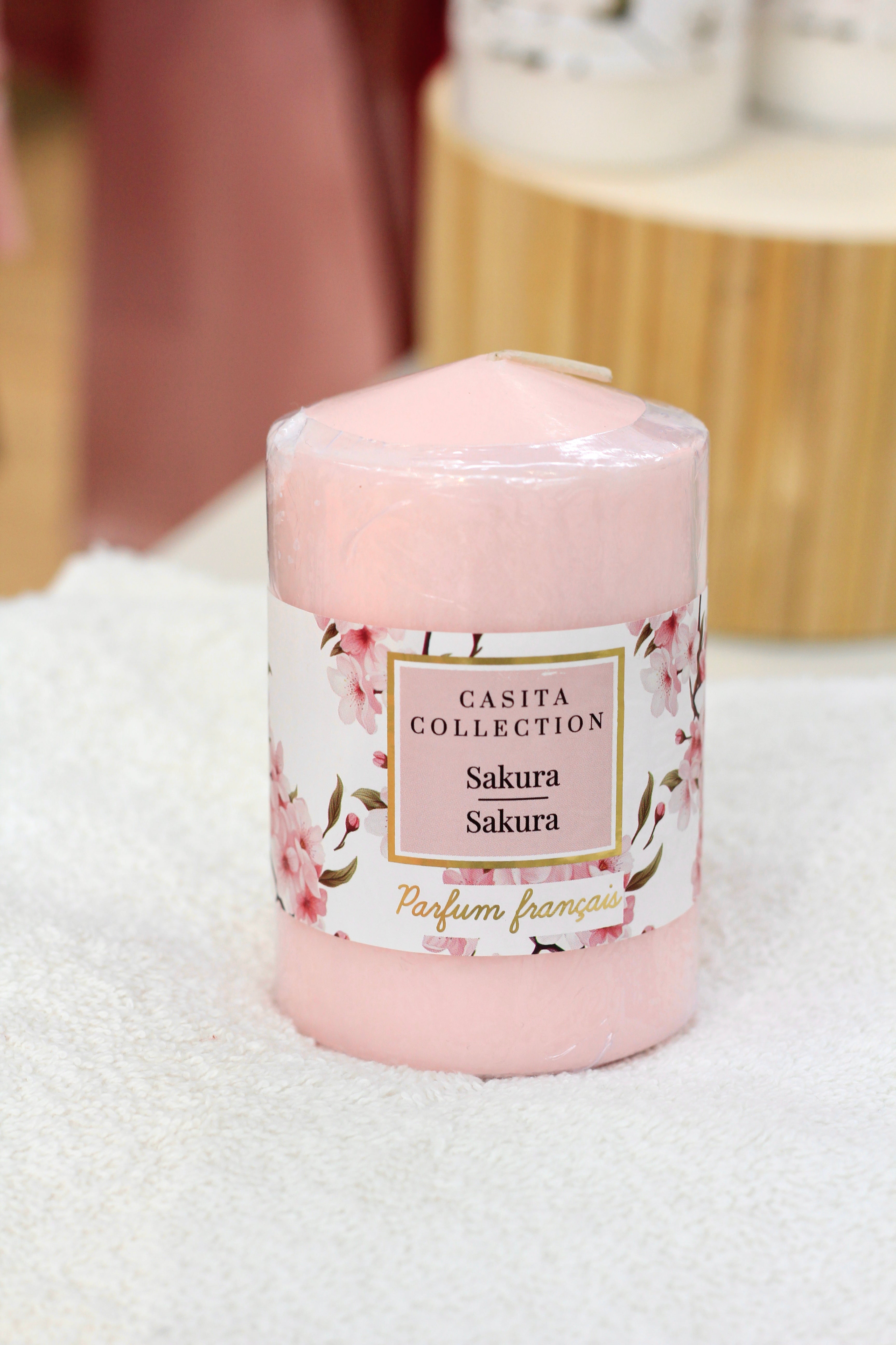 Large Scented Pillar Candle – 9 cm Height × 6.5 cm Diameter | Home Fragrance Decor